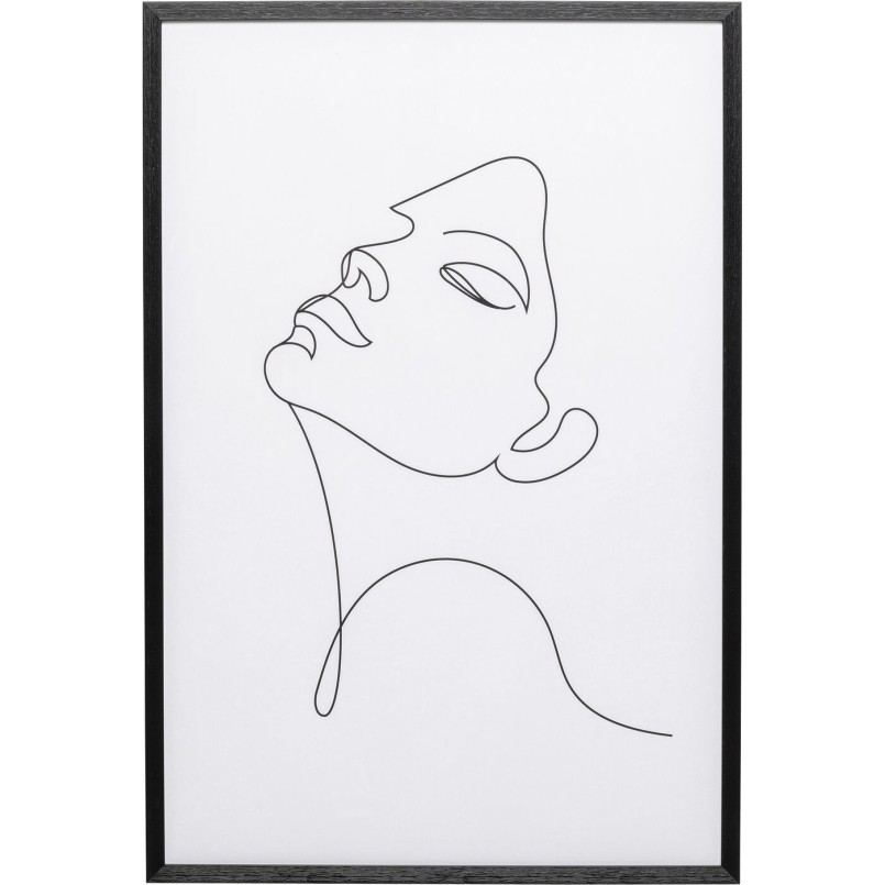Tableau encadré Drawing Lady 63x93cm