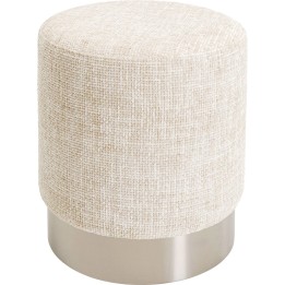 Tabouret Berry High silver beige Ø39cm