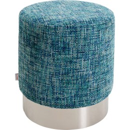 Tabouret Berry High silver bleu Ø39cm