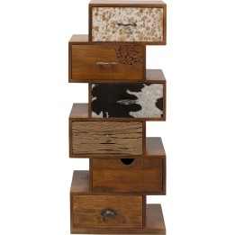 Rustieke houten ladenkast - Rodeo Zick Zack - Kare Design