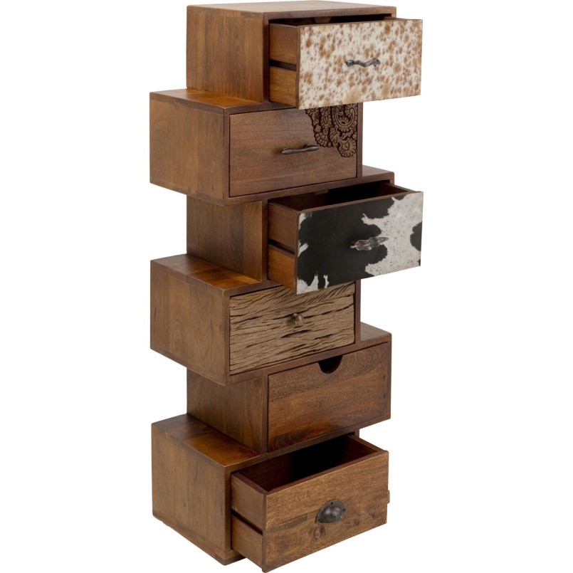 Rustieke houten ladenkast - Rodeo Zick Zack - Kare Design