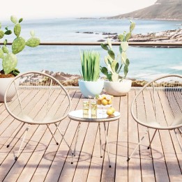 Table d'appoint beige - Acapulco Mono - Kare Design
