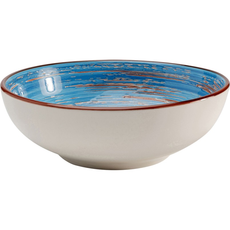 Stoneware bowls set of 4 blue - Swirl Blue - Kare Design