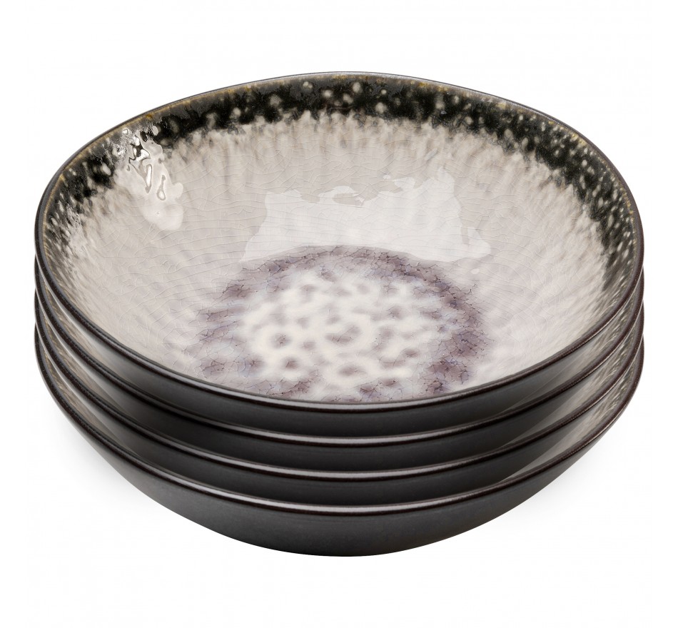 Bowl Soho grey Ø18cm (4/set) Kare Design