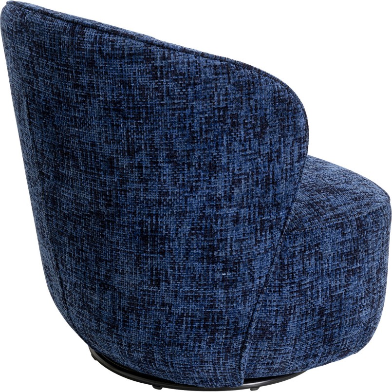 Fauteuil pivotant bleu foncé - Ellie - Kare Design