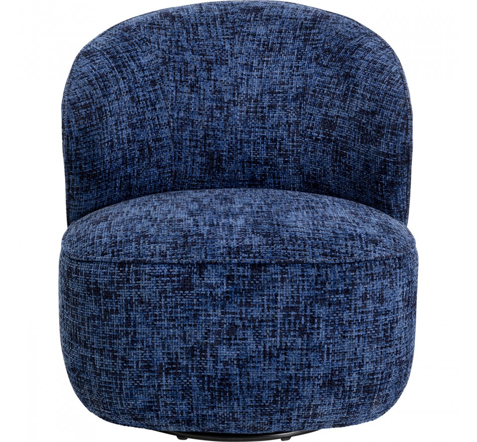 Draaifauteuil Ellie donkerblauw Kare Design