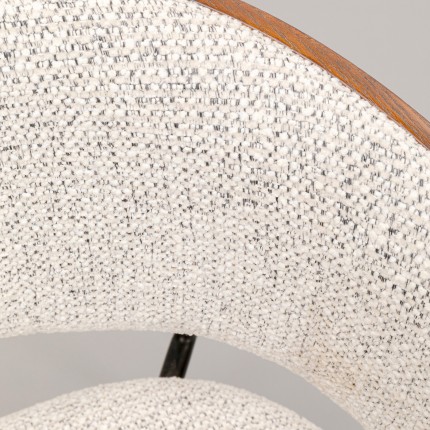 Stoel met armleuningen Cindy walnoot Kare Design