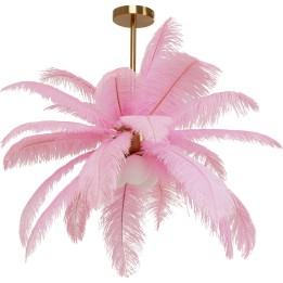 Suspension Feather Palm rosé Ø87cm