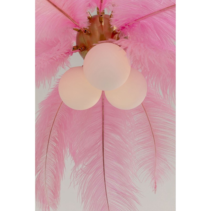 Suspension Feather Palm rosé Ø87cm