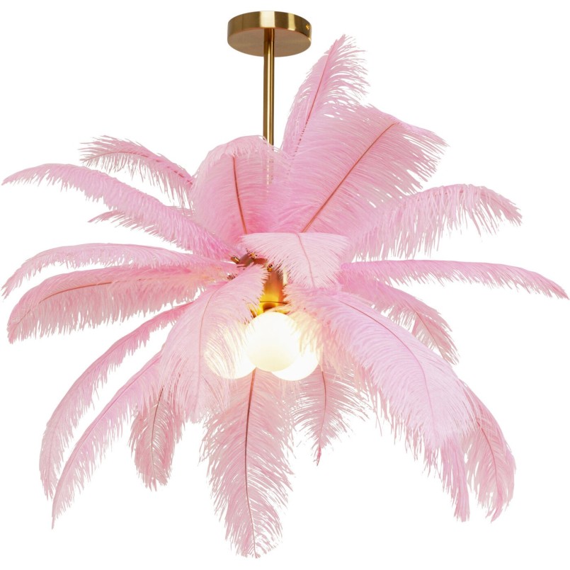 Suspension Feather Palm rosé Ø87cm