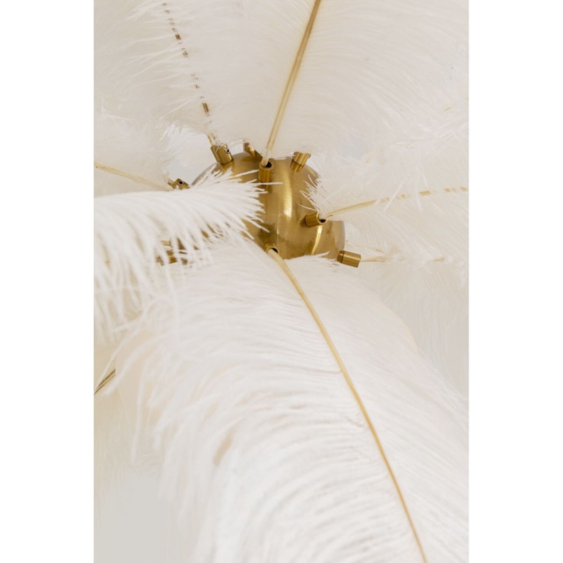 Suspension Feather Palm blanc Ø87cm