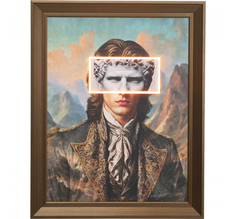 Schilderij LED gentleman 80x100cm Kare Design