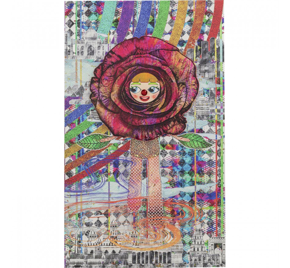 Schilderij bloesem meisje 108x180cm Kare Design