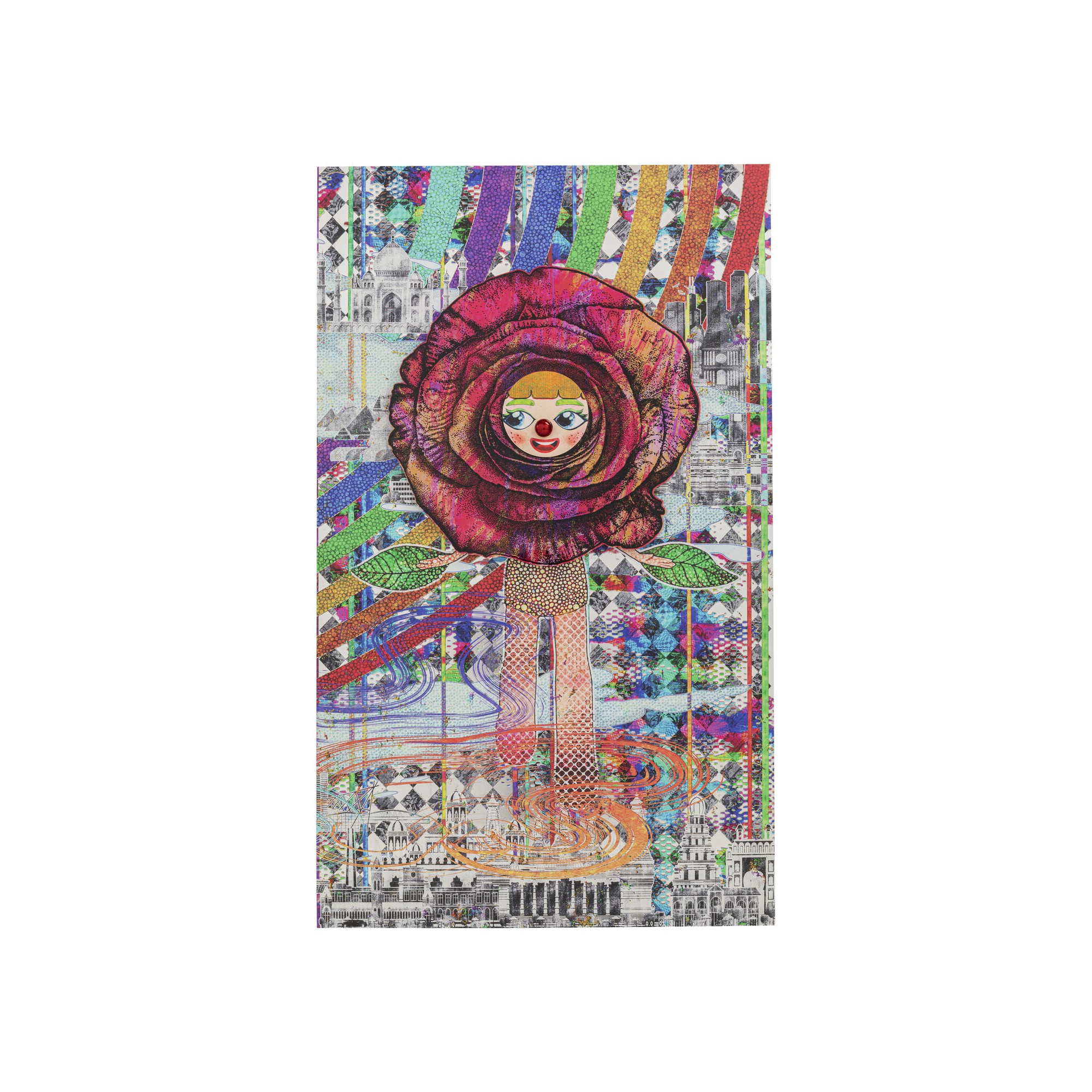 Tableau encadré Blossom Girl 108x180cm