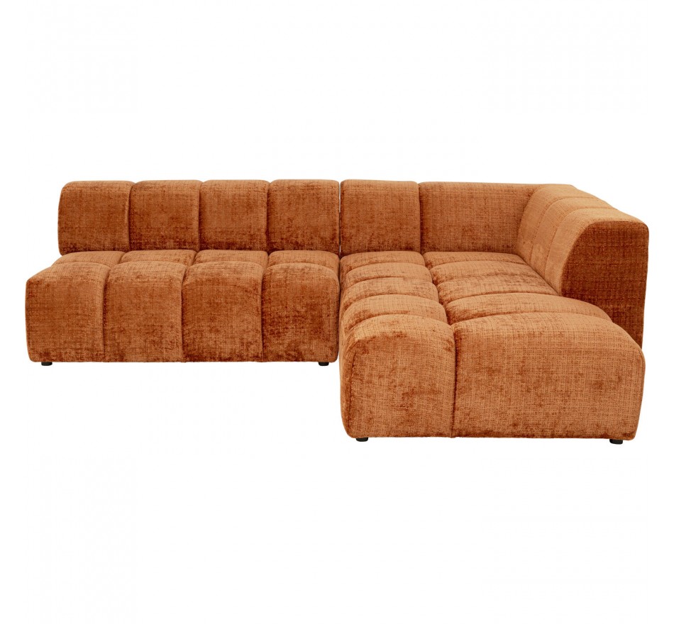 Canapé d'angle Belami orange droite Kare Design