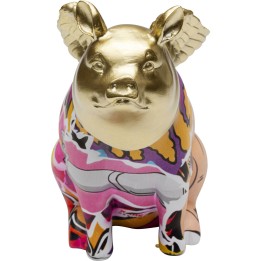 Figurine décorative Graffiti Flying Pig 16cm