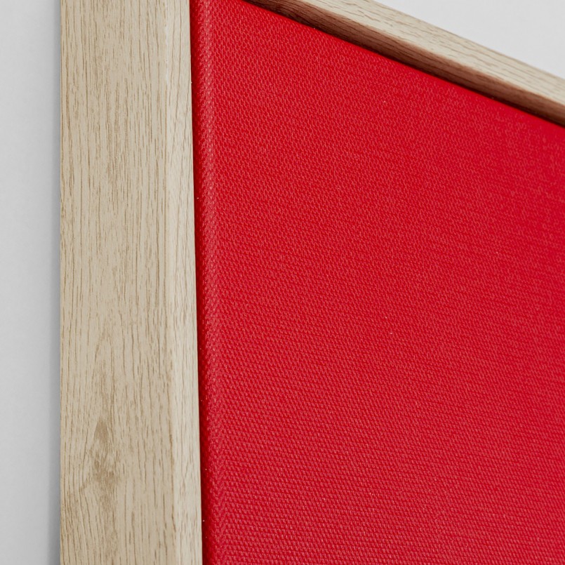Tableau rouge et bleu carré - Need Money - Kare Design