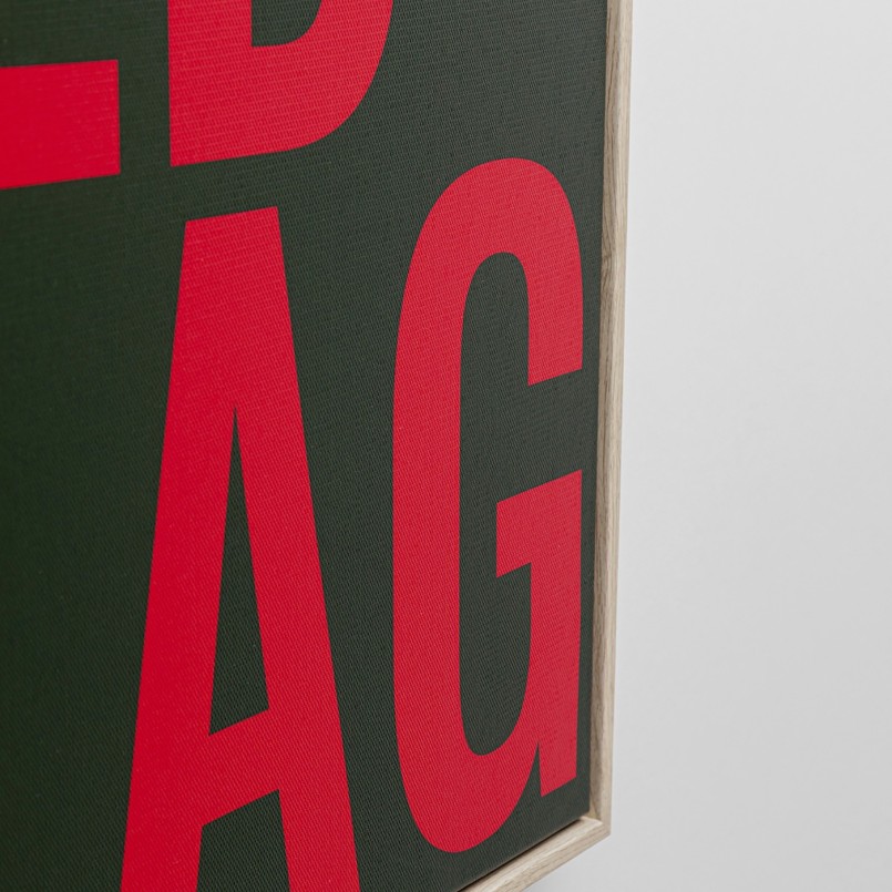 Tableau rouge et vert - Red Flag - Kare Design