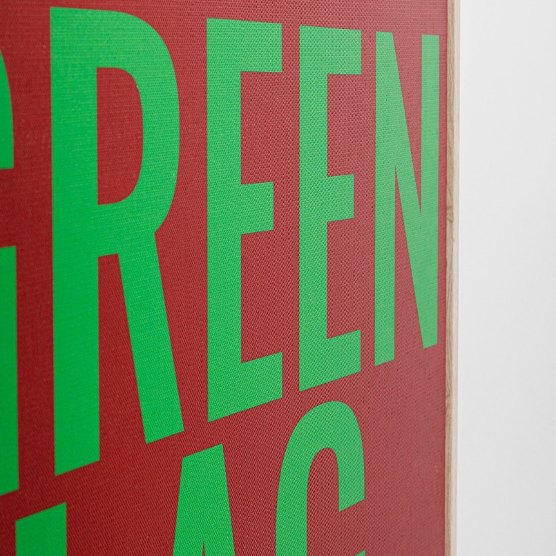 Tableau vert et violet - Green Flag - Kare Design