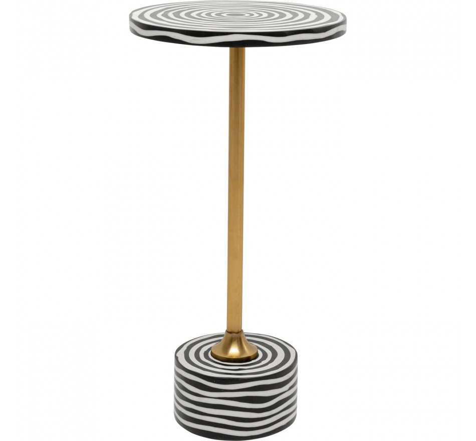 Bijzettafel Domero Swirl Ø25cm goud Kare Design