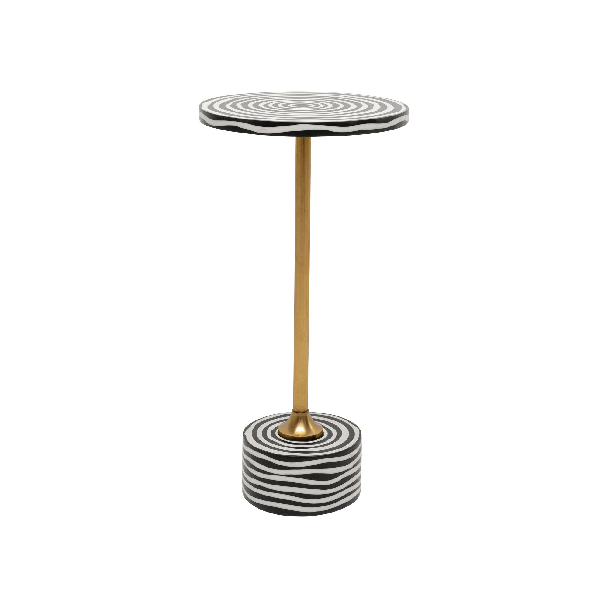 Bijzettafel Domero Swirl Ø25cm goud Kare Design