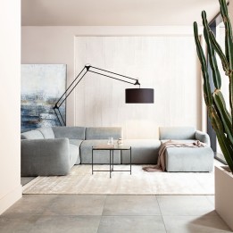 Grey pouffe - Lucca - Kare Design