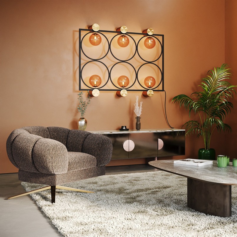 Applique murale en verre et acier - Balance Circle - Kare Design