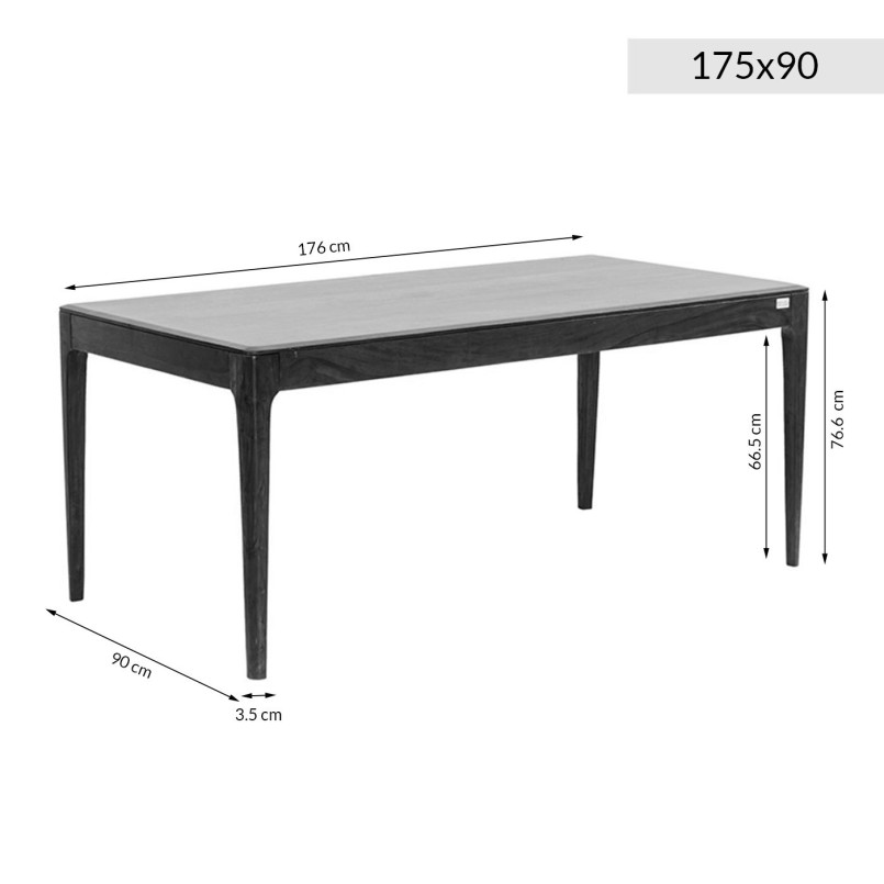 Contemporary wooden table - Brooklyn Nature - Kare design