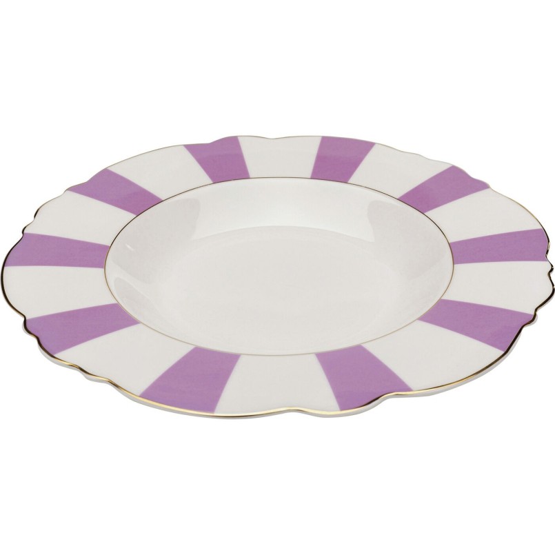 Assiette creuse Harlequin violet Ø23cm