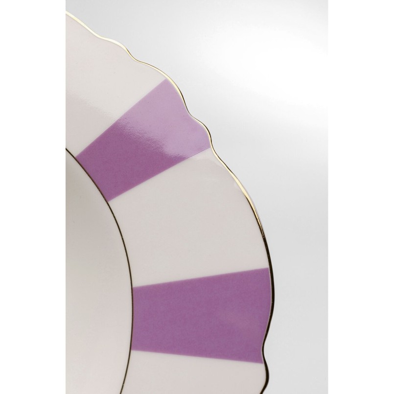 Assiette creuse Harlequin violet Ø23cm