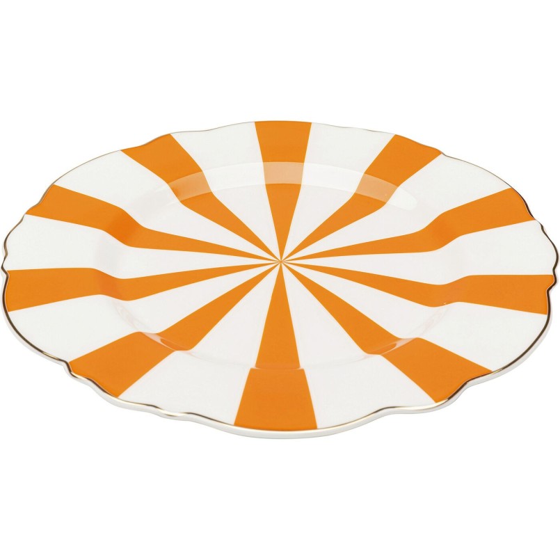 Assiette Harlequin orange Ø22cm