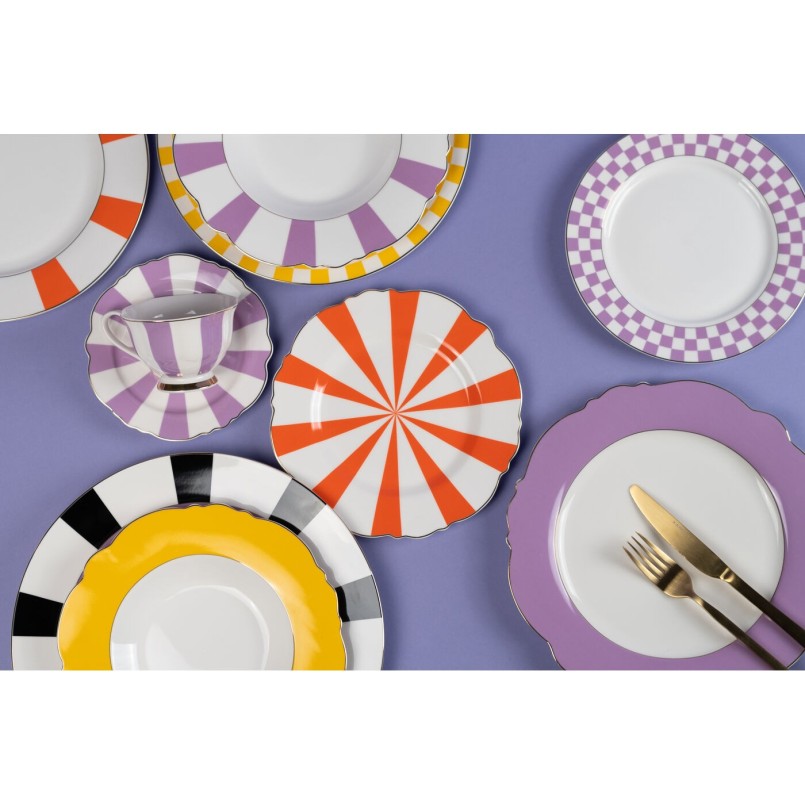 Tasse à café Harlequin violet (2 pcs.)