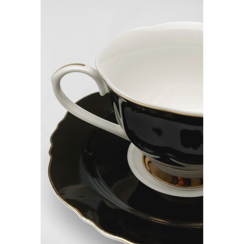 Tasse à café Harlequin noir (2 pcs.)