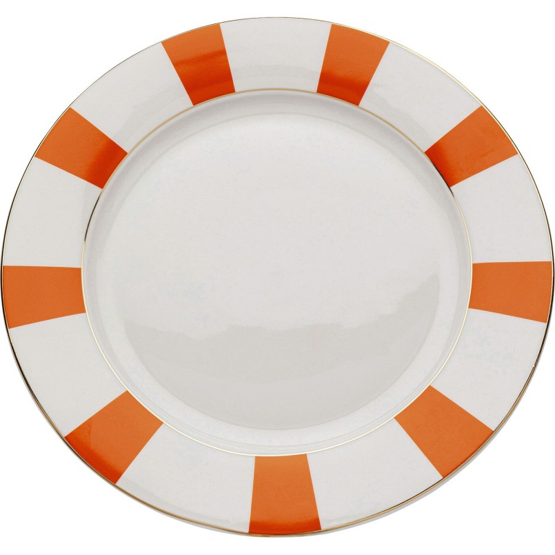 Assiette Harlequin orange Ø27cm
