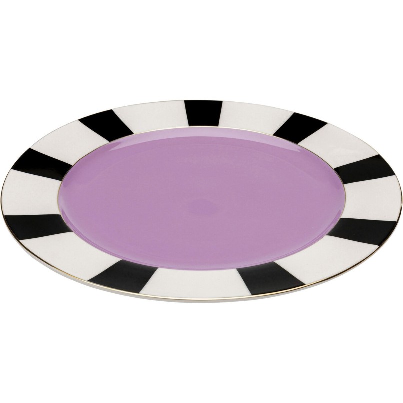 Assiette Harlequin violet Ø31cm