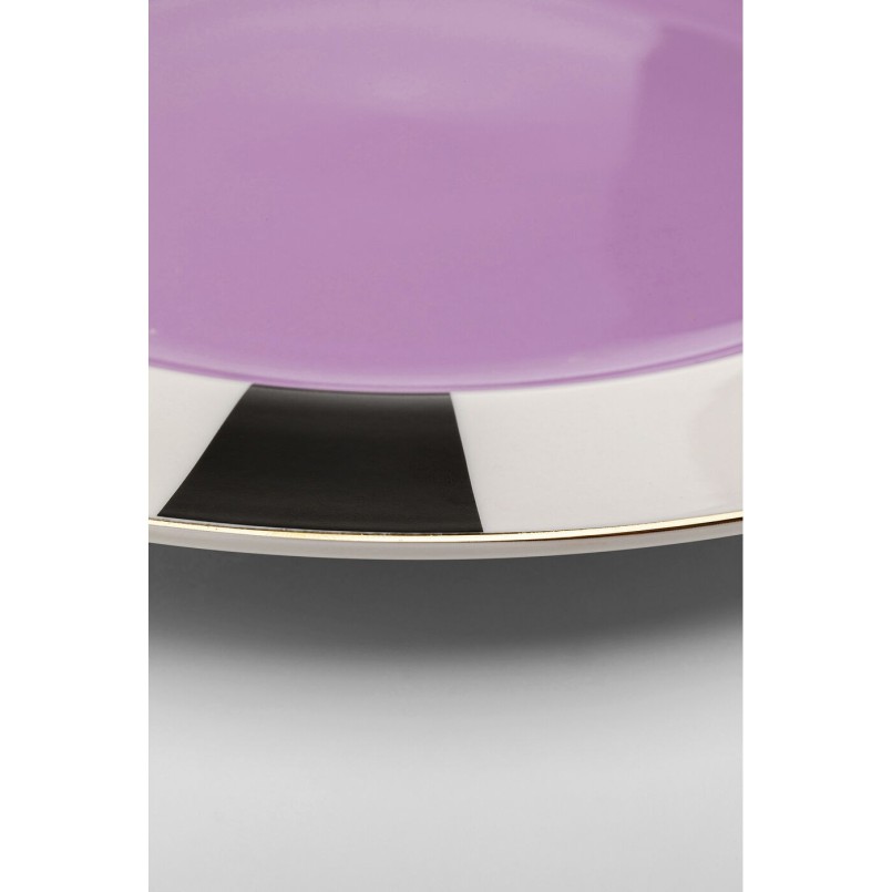 Assiette Harlequin violet Ø31cm