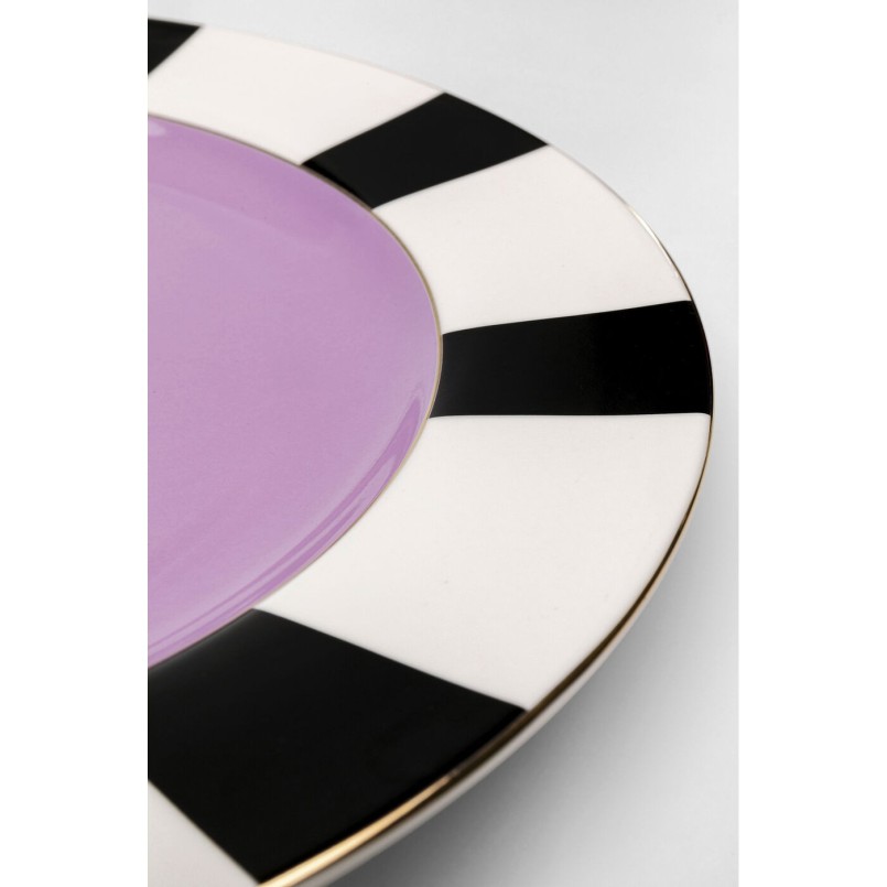 Assiette Harlequin violet Ø31cm