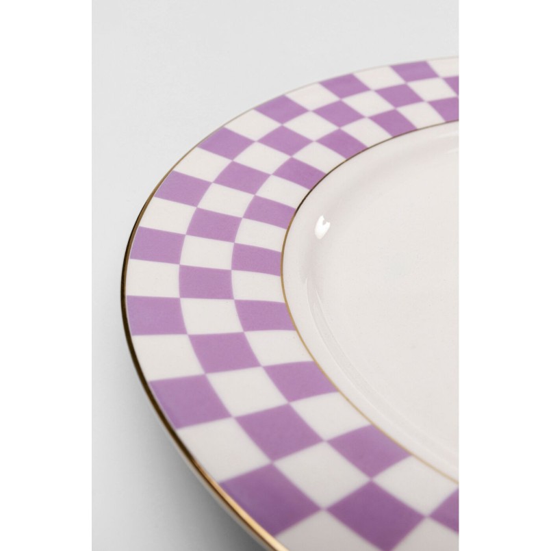 Assiette Harlequin violet Ø21cm