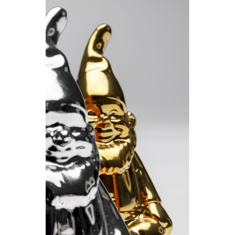 Set sel et poivre Gnome argenté-doré (2/Set)