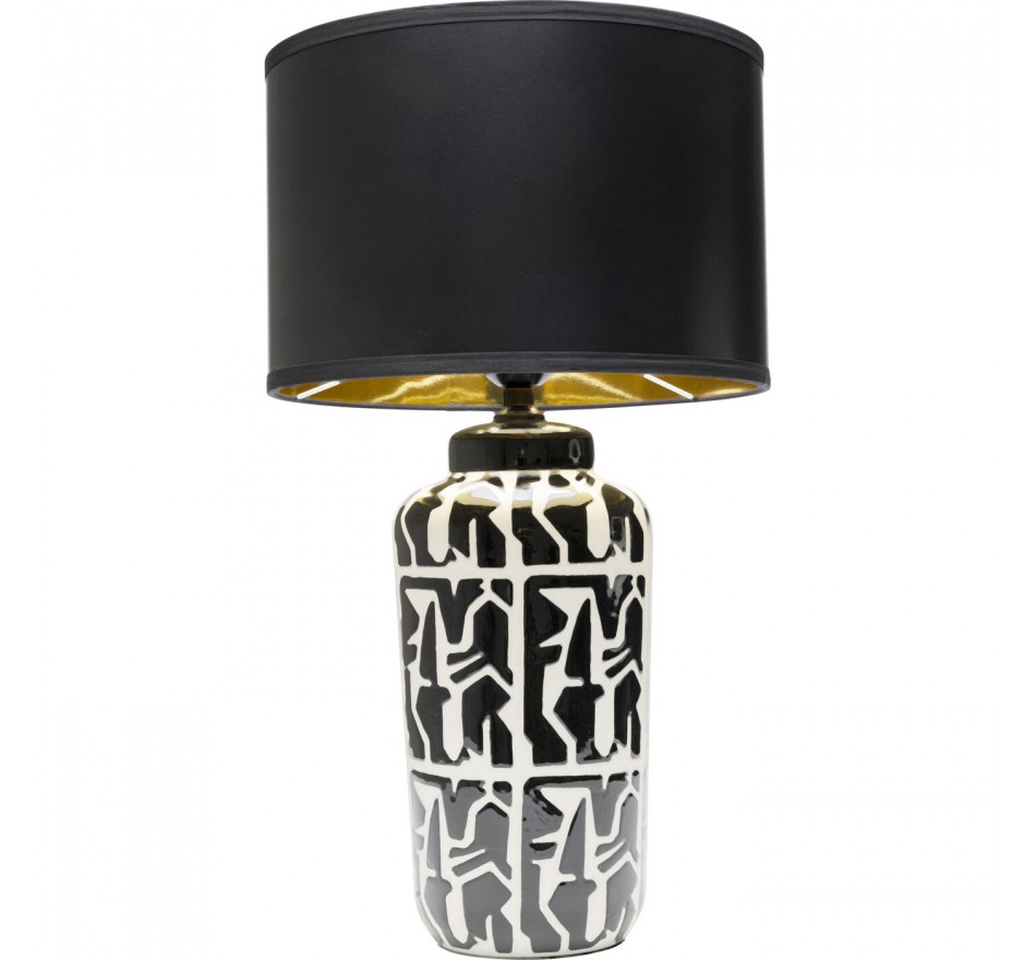 Tafellamp Artistico zwart en wit Kare Design