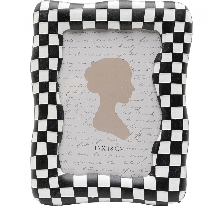 Fotolistj Checker 18x24cm zwart Kare Design