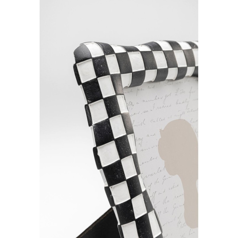 Cadre photo Checker noir 13x18cm