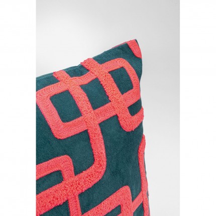 Kussen Chain rood en zwart Kare Design