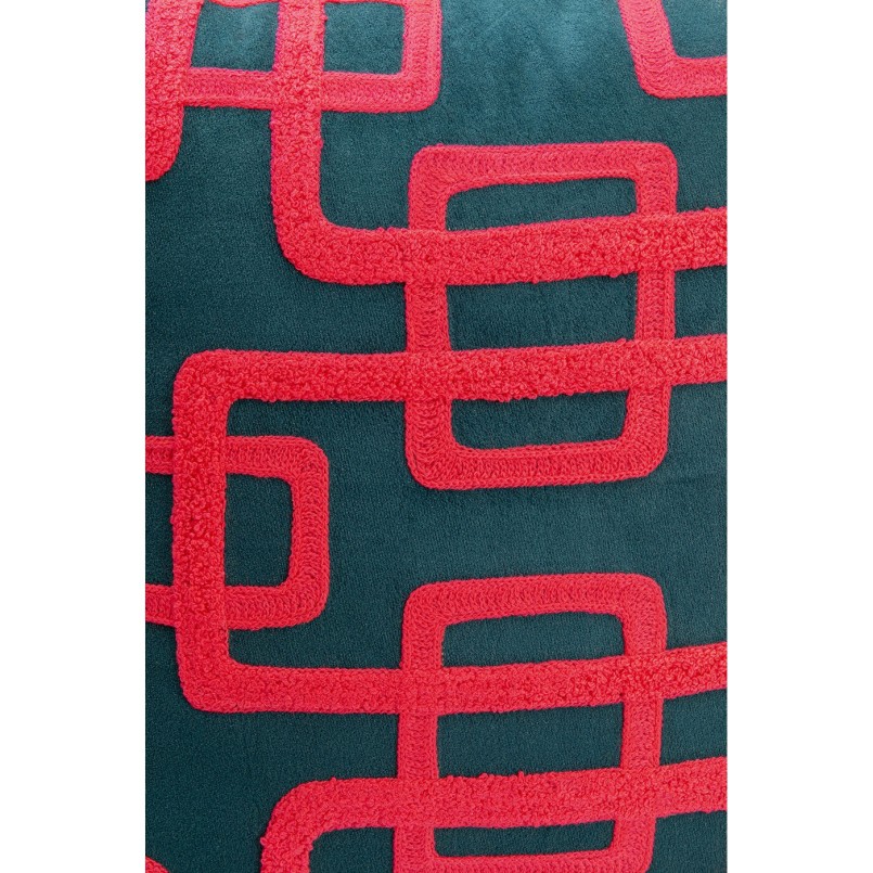 Coussin Chain fuchsia 45x45cm