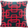 Coussin Chain fuchsia 45x45cm