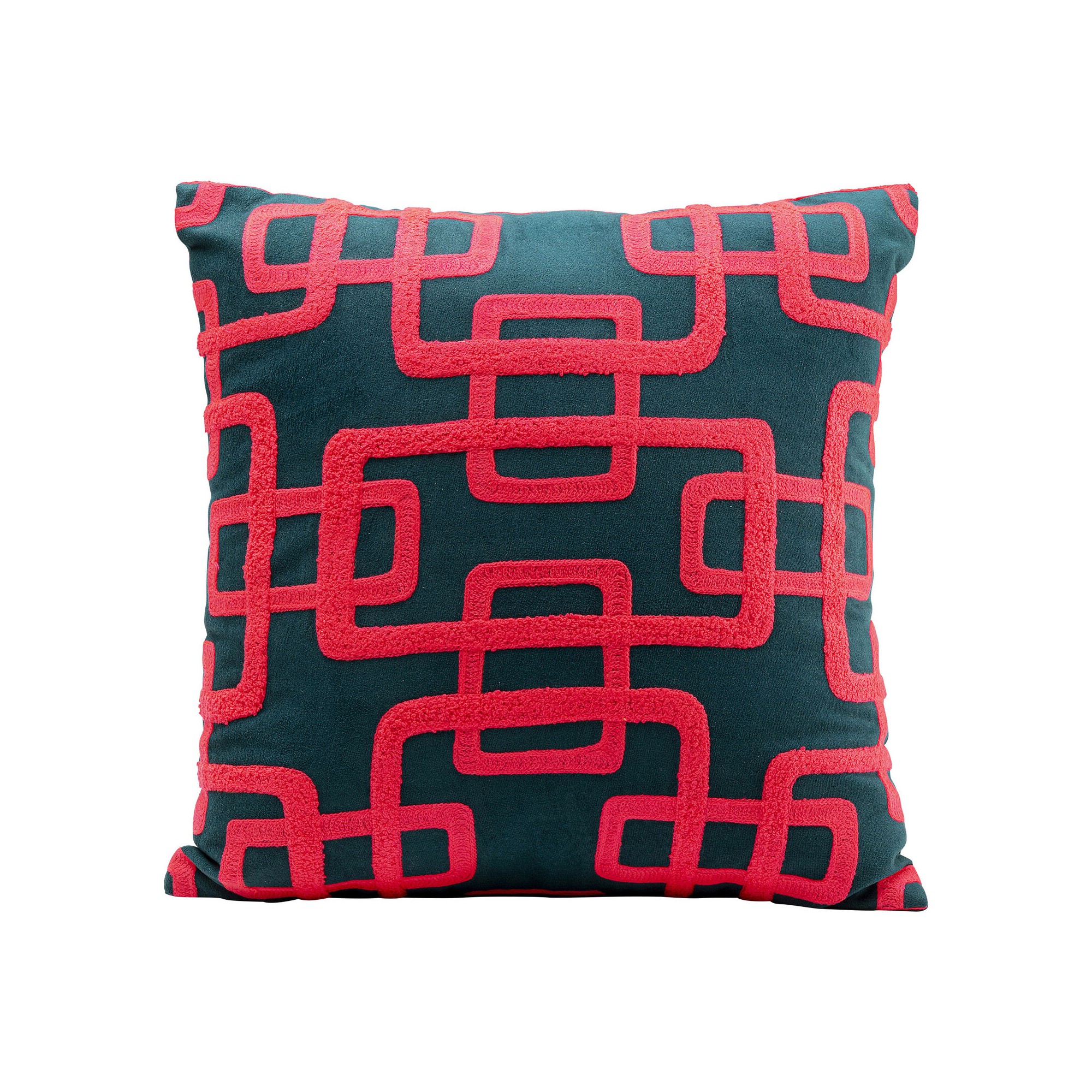 Coussin Chain fuchsia 45x45cm