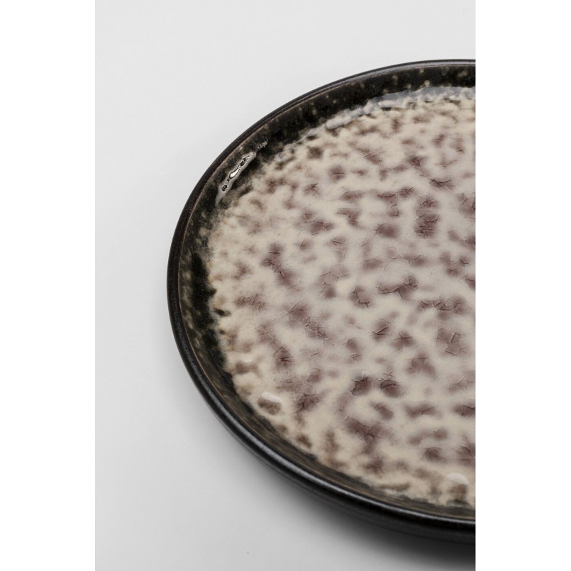 Assiette Soho gris Ø14cm
