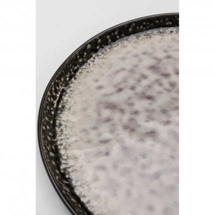 Plate Soho grey Ø21cm (4/set) Kare Design