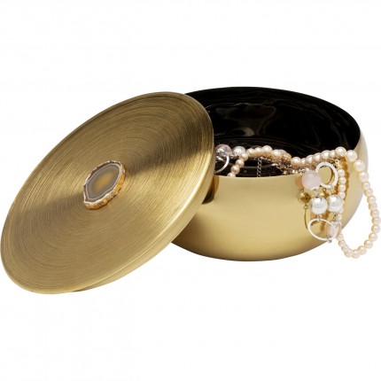 Opberger Shine goud Ø16cm Kare Design