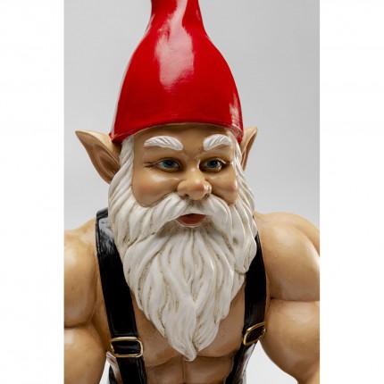 Deco gnome muscle crouching 48cm Kare Design